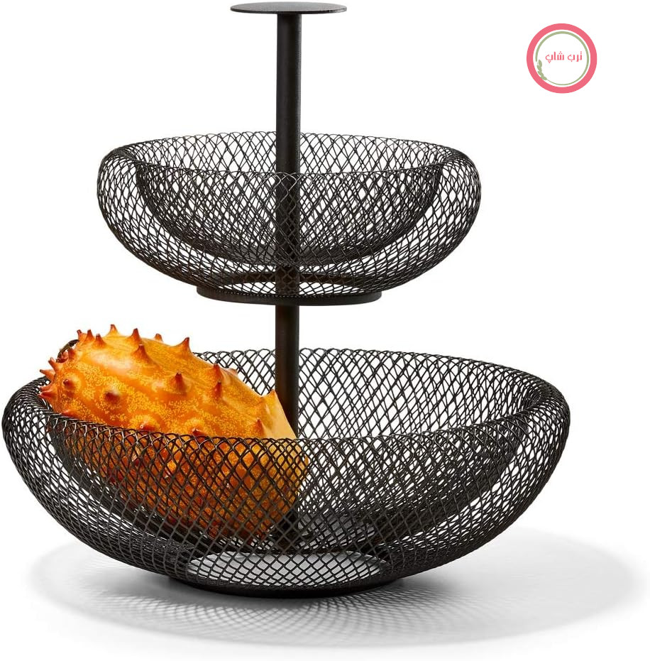 سینی پذیرایی طبقاتی فیلیپی آلمان PHILIPPI MESH - سینی پذیرایی میوه یا نان، 2 طبقه - طراحی مدرن و جادار - سینی پذیرایی بخشی از سری MESH است