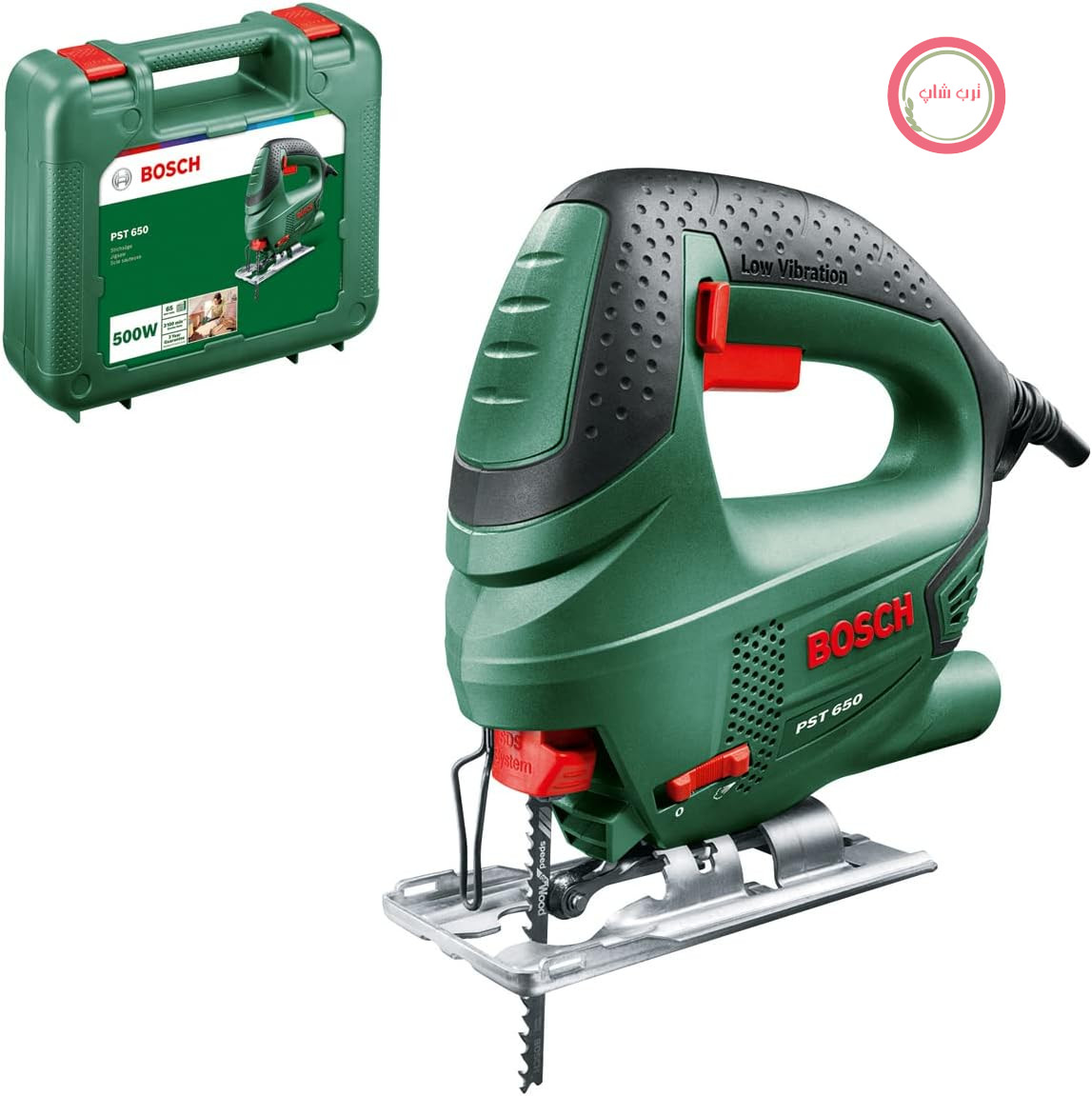 اره عمودبر بوش آلمان Bosch مدل PST 650 (500 وات، در یک جعبه)