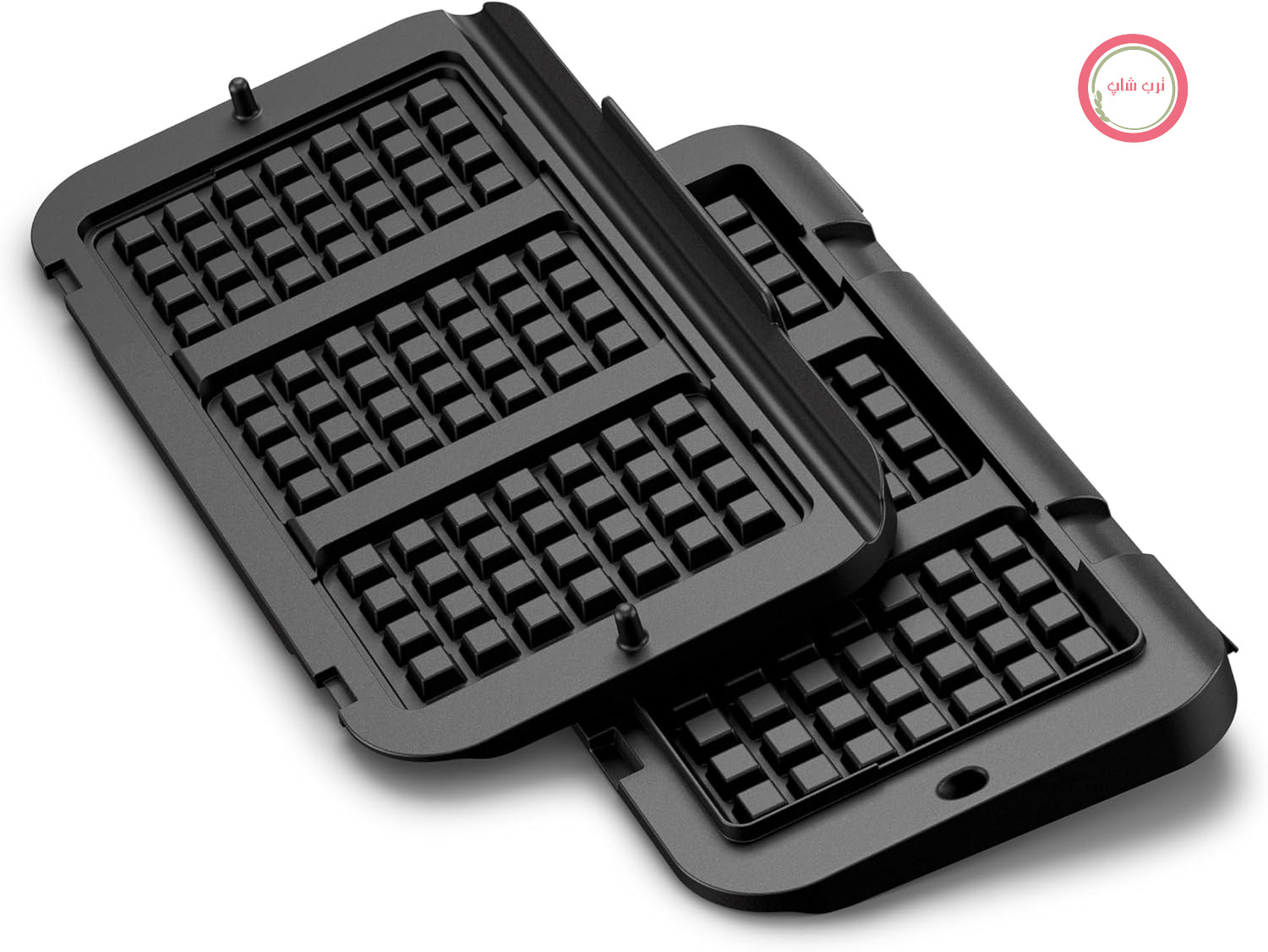 صفحات وافل Tefal XA7348 برای OptiGrill 4in1 و 2in1 XL | برای تهیه وافل بلژیکی | آلومینیوم ریخته‌گری شده | پوشش نچسب | قابل شستشو در ماشین ظرفشویی | مشکی