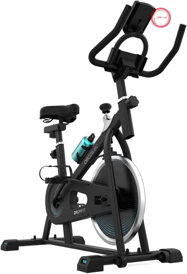 دوچرخه ثابت خانگی سکوتک اسپانیا Cecotec 07094 با مقاومت اصطکاکی، نمایشگر LCD و تحمل وزن ۱۲۰کیلوگرم