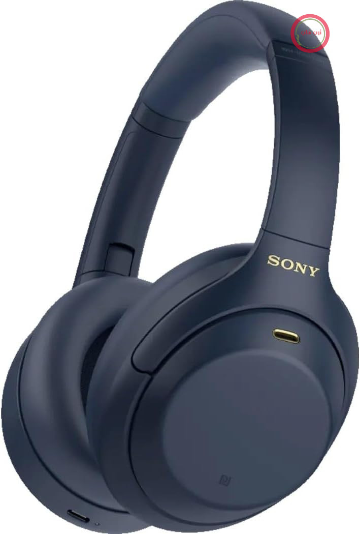 هدفون بی‌سیم بلوتوث سونی WH-1000XM4 با قابلیت حذف نویز (عمر باتری 30 ساعته، حسگر لمسی، شارژ سریع، بهینه شده برای آمازون الکسا، هدست با میکروفون) آبی تیره
