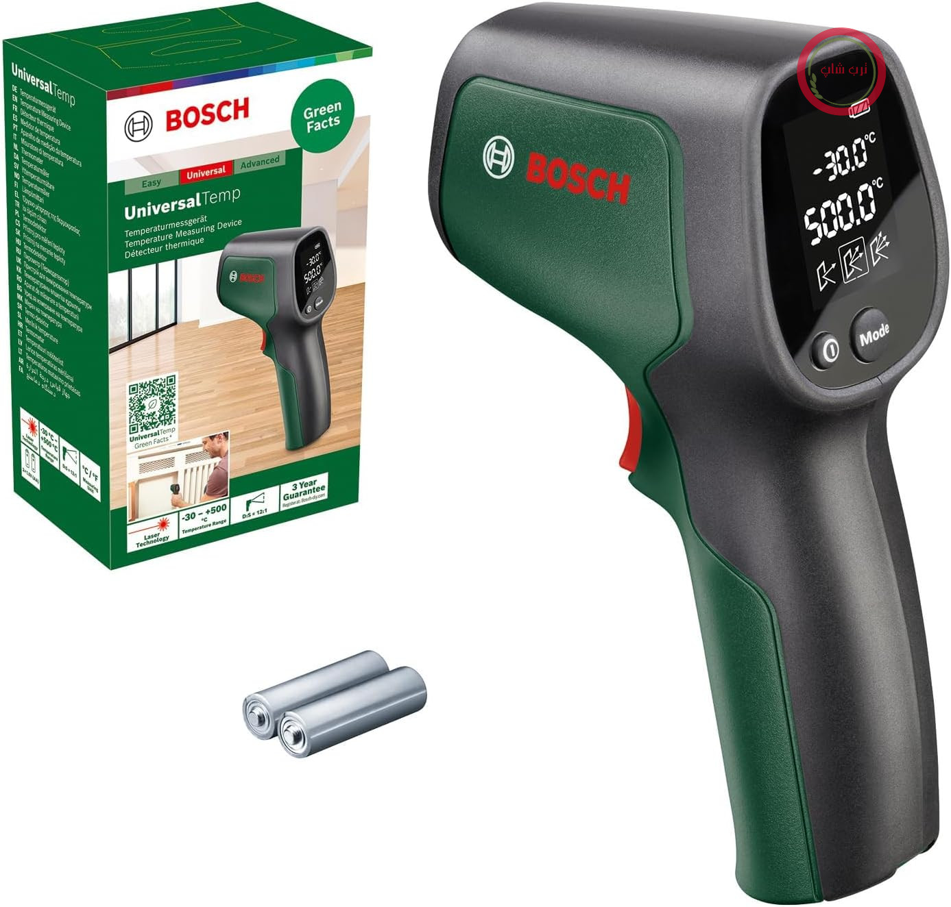دماسنج مادون قرمز ساختمانی بوش آلمان Bosch مدل UniversalTemp ( - 30°C…+500°C، اندازه‌گیری آسان و دقیق
