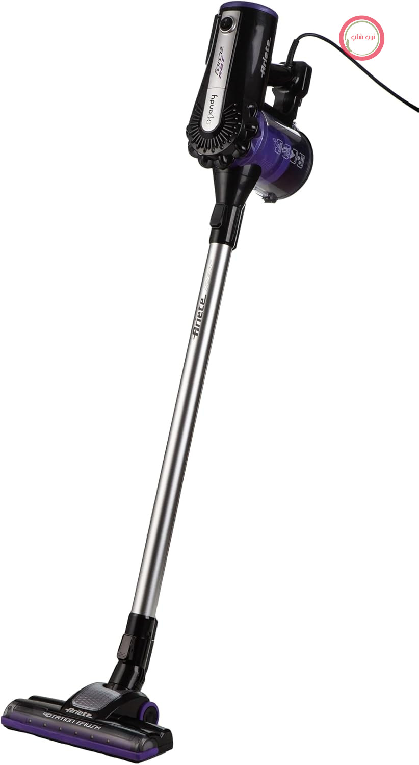 Ariete 2359 Handy Force RBT، جارو برقی سیمی 2 در 1 و جاروبرقی خرده نان، 600 وات، فیلتر HEPA، فناوری سیکلون بدون کیسه، برس موتوری، یاسی