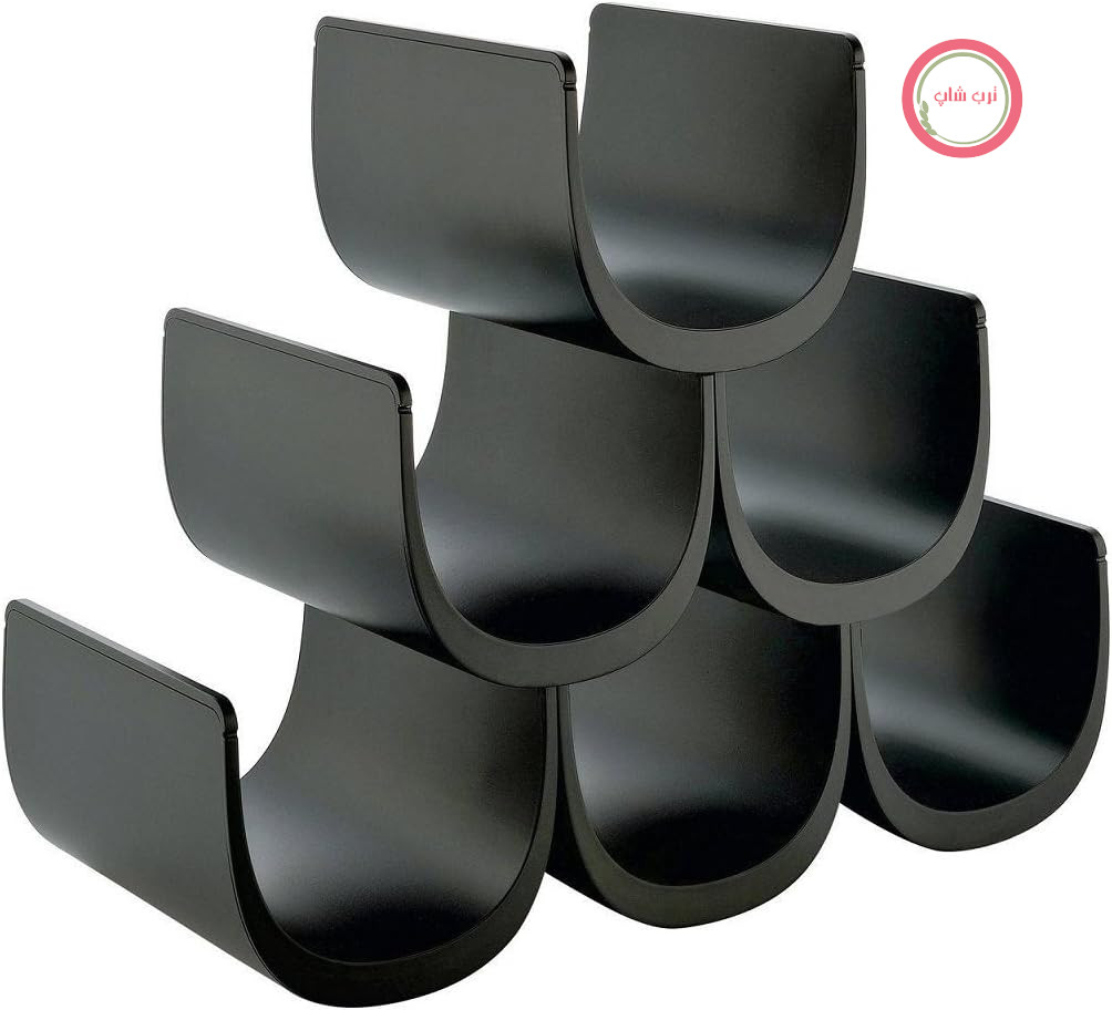قفسه بطری Alessi GIA13 B Noè با سیستم مدولار، مشکی
