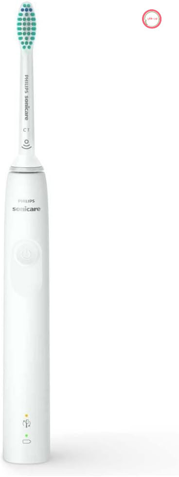مسواک برقی سونیک فیلیپس سری Sonicare 3100 با حسگر فشار یکپارچه، SmartTimer و QuadPacer، HX3673/13 سفید