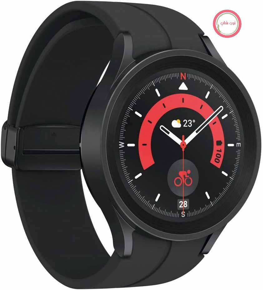 سامسونگ گلکسی واچ ۵ پرو، ساعت هوشمند Runde LTE، سیستم عامل Wear OS، ردیاب تناسب اندام در فضای باز، ۴۵ میلی‌متر، مشکی تیتانیومی