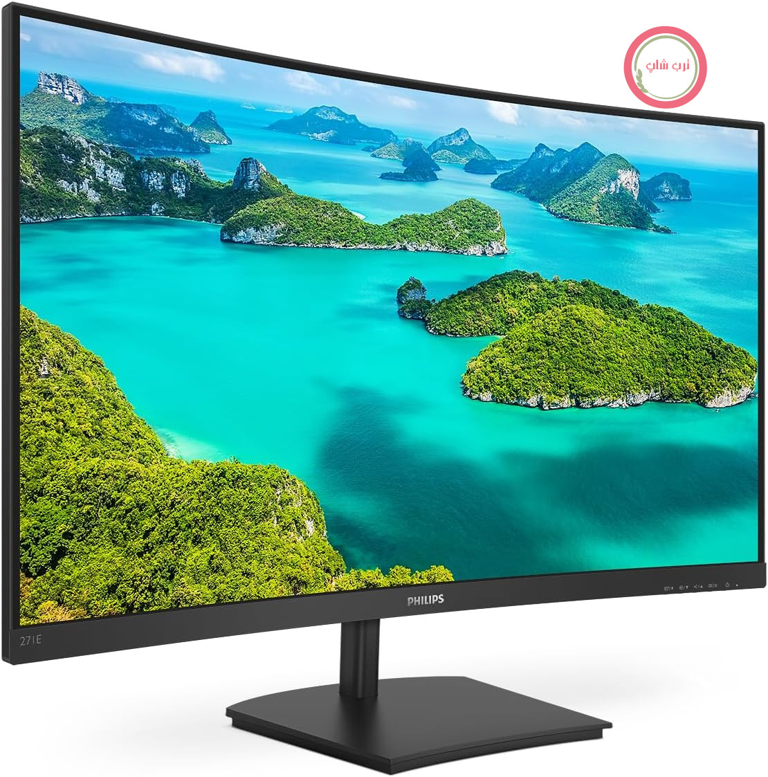 مانیتور فیلیپس 271E1SCA، 27 اینچ منحنی، FHD، 75 هرتز، پنل VA، زمان پاسخ 4 میلی‌ثانیه، FreeSync، بلندگوها، (1920x1080 HDMI 1) مشکی