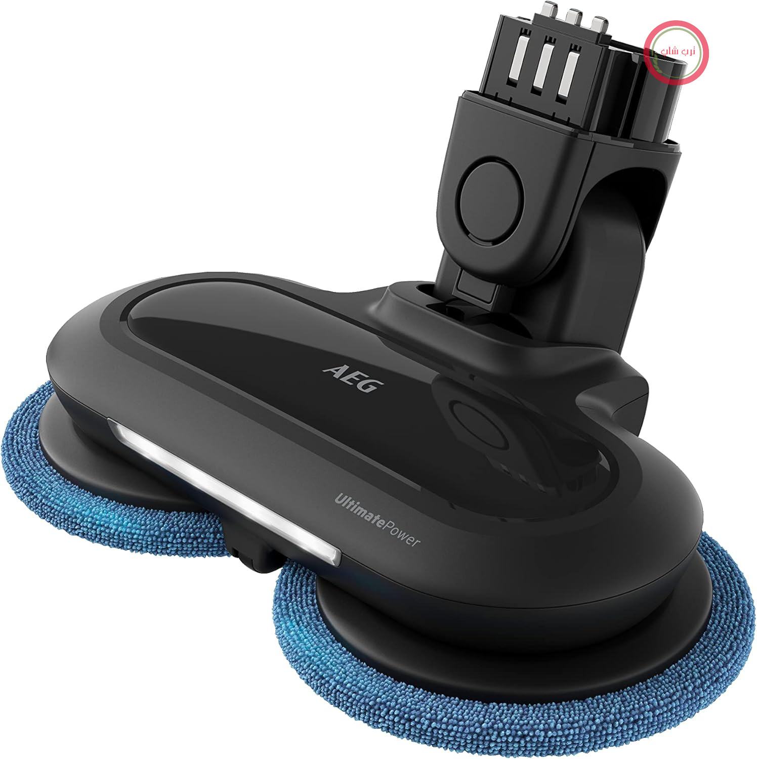 نازل تی AEG AZE160 UltimatePower برای حیوانات 6000/Clean 6000/Hygienic 6000 بی‌سیم (نازل برای تمیز کردن موثر و مرطوب، عملکرد تی کشیدن، 2 پد تمیزکننده چرخان، چراغ جلوی LED، مشکی)
