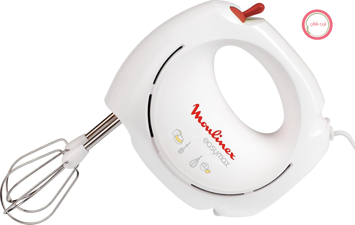 همزن برقی مولینکس فرانسه Moulinex مدل Easymax ABM11A30 – قدرت ۲۰۰ وات، دو سرعته، همراه دو سری همزن