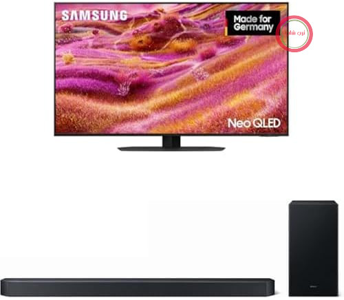 تلویزیون سامسونگ Neo QLED 4K مدل QN90F، ۴۳ اینچ (۱۰۸ سانتی‌متر) مینی LED با هوش مصنوعی و بدون تابش خیره‌کننده، ساندبار سری Q مدل HW-Q610GF، ۳.۱.۲ کاناله، ساب ووفر بی‌سیم ۶.۵ اینچی، دالبی اتموس و DTS:X