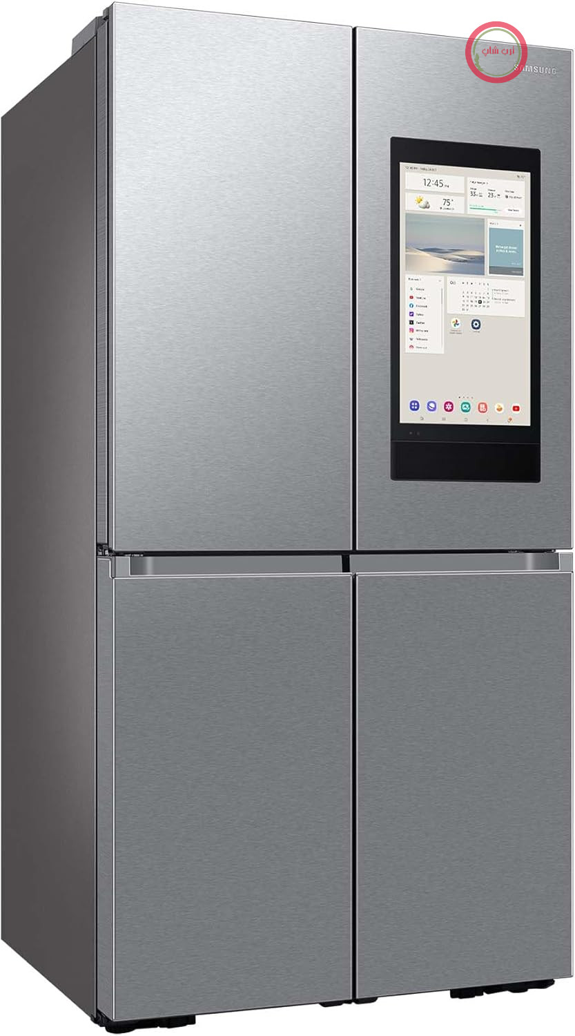 یخچال فریزر ساید بای ساید 4 درب سامسونگ Samsung مدل RF65DG9H0ESREF Family Hub، درب فرانسوی، ۱۸۳ سانتی‌متر، ۶۳۶ پوند