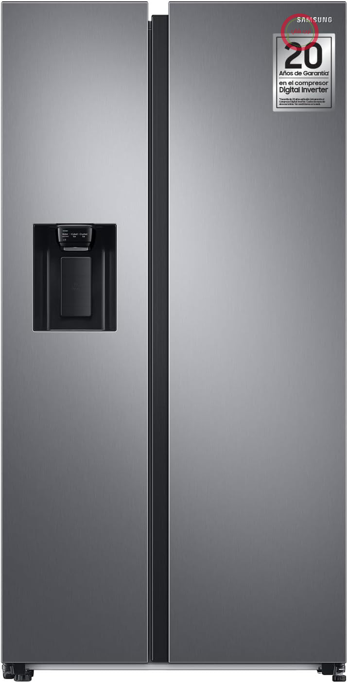 یخچال فریزر ساید بای ساید آمریکایی سامسونگ Samsung مدل RS68CG852DS9/EF، ظرفیت ۶۳۴ لیتر، رنگ خاکستری