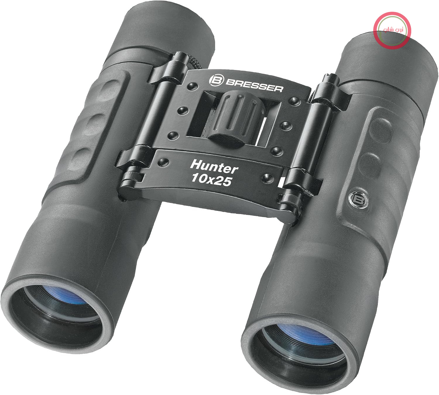 دوربین دوچشمی جمع و جور Bresser Hunter 10x25 با منشور سقفی، کوچک، سبک و ایده‌آل برای سفر، با لنزهای چند لایه و تنظیم دیوپتر | بزرگنمایی 10 برابر، 203 گرم وزن سبک، اپتیک کاملاً پوشیده شده، شیشه BK7، دسته‌های لاستیکی ارگونومیک، طراحی منشور سقفی جمع و جور