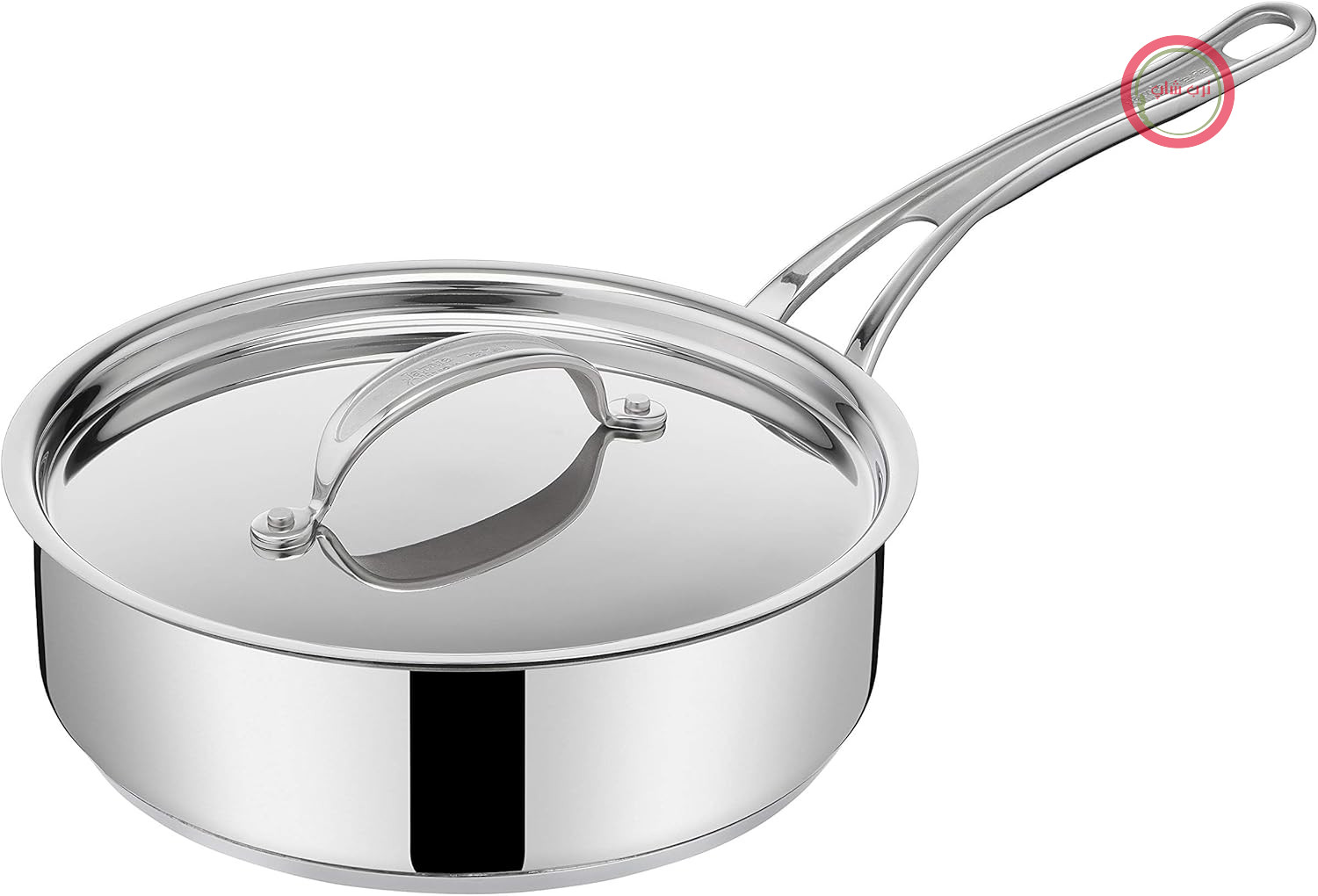 ماهیتابه کلاسیک جیمی الیور از برند تفال کوک با درب، ۲۴ سانتی‌متر، نچسب، مناسب برای فر القایی، مناسب برای فر، استیل ضد زنگ، دسته پرچ‌دار، E3063234