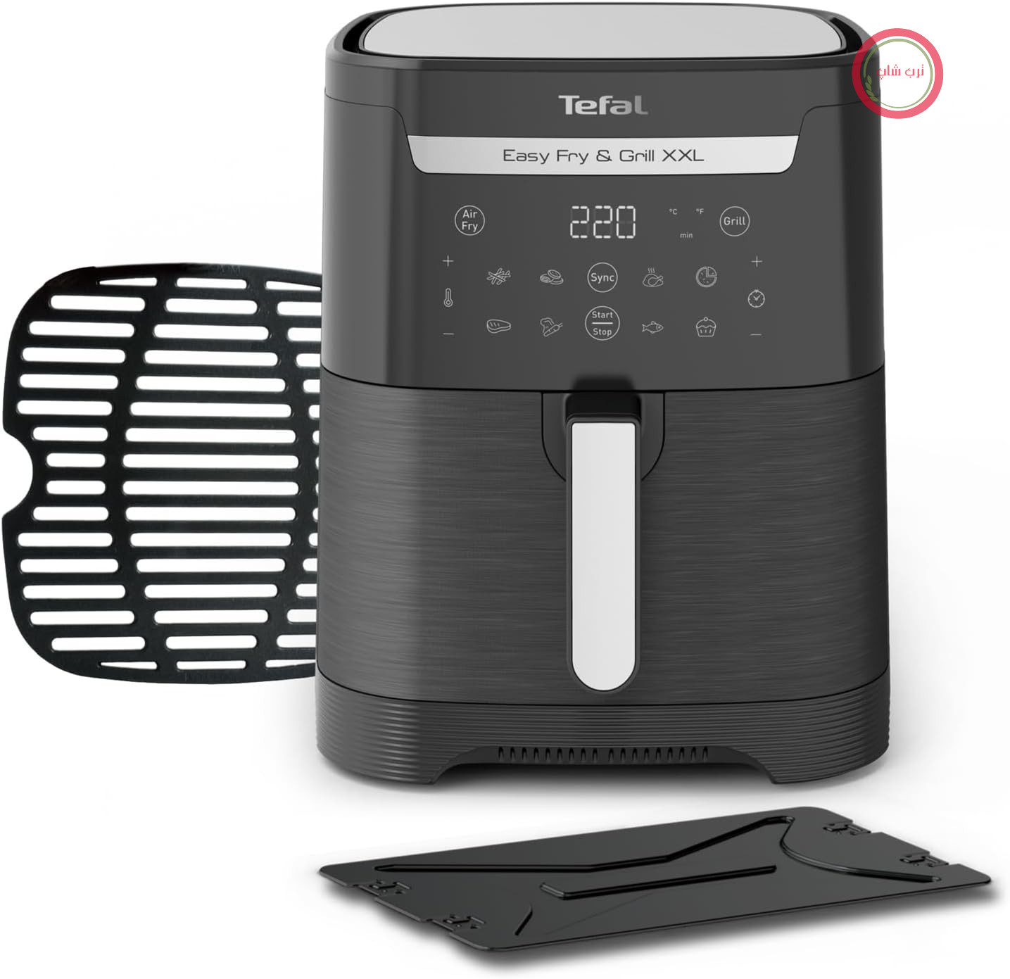 سرخ کن تفال مدل Easy Fry & Grill XXL با هوای گرم، ظرفیت ۶.۵ لیتر – سرخ کن بدون روغن با تقسیم کننده Flexcook (XXL یا تقسیم شده)، ۸ برنامه، ۸۰ تا ۲۲۰ درجه سانتیگراد، صفحه گریل دایکاست، سرخ کردن کم چرب، قابل شستشو در ماشین ظرفشویی EY8018