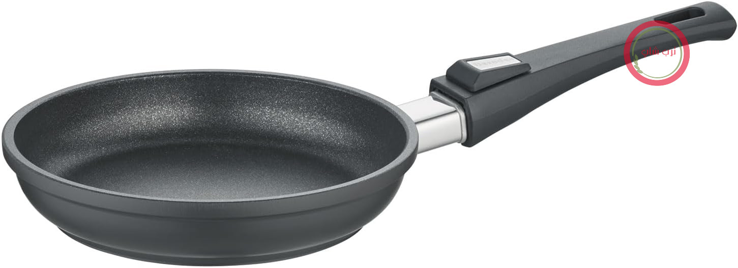 ماهیتابه آلومینیومی Berndes Vario Click، سایز 20 سانتی‌متر با دسته جداشونده - مناسب برای اجاق‌های القایی و تمام اجاق‌ها - بدون PFOA - روکش نچسب - قابل شستشو در ماشین ظرفشویی - قابل استفاده در فر
