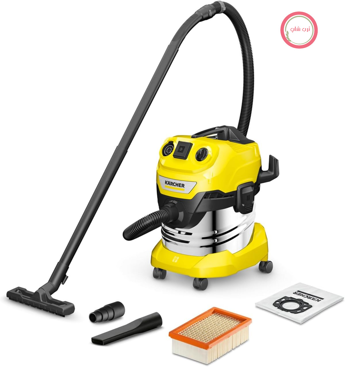 جاروبرقی صنعتی کرشر آلمان Kärcher WD 4 P S V-20/5/22، آب و خاک، 1000 وات