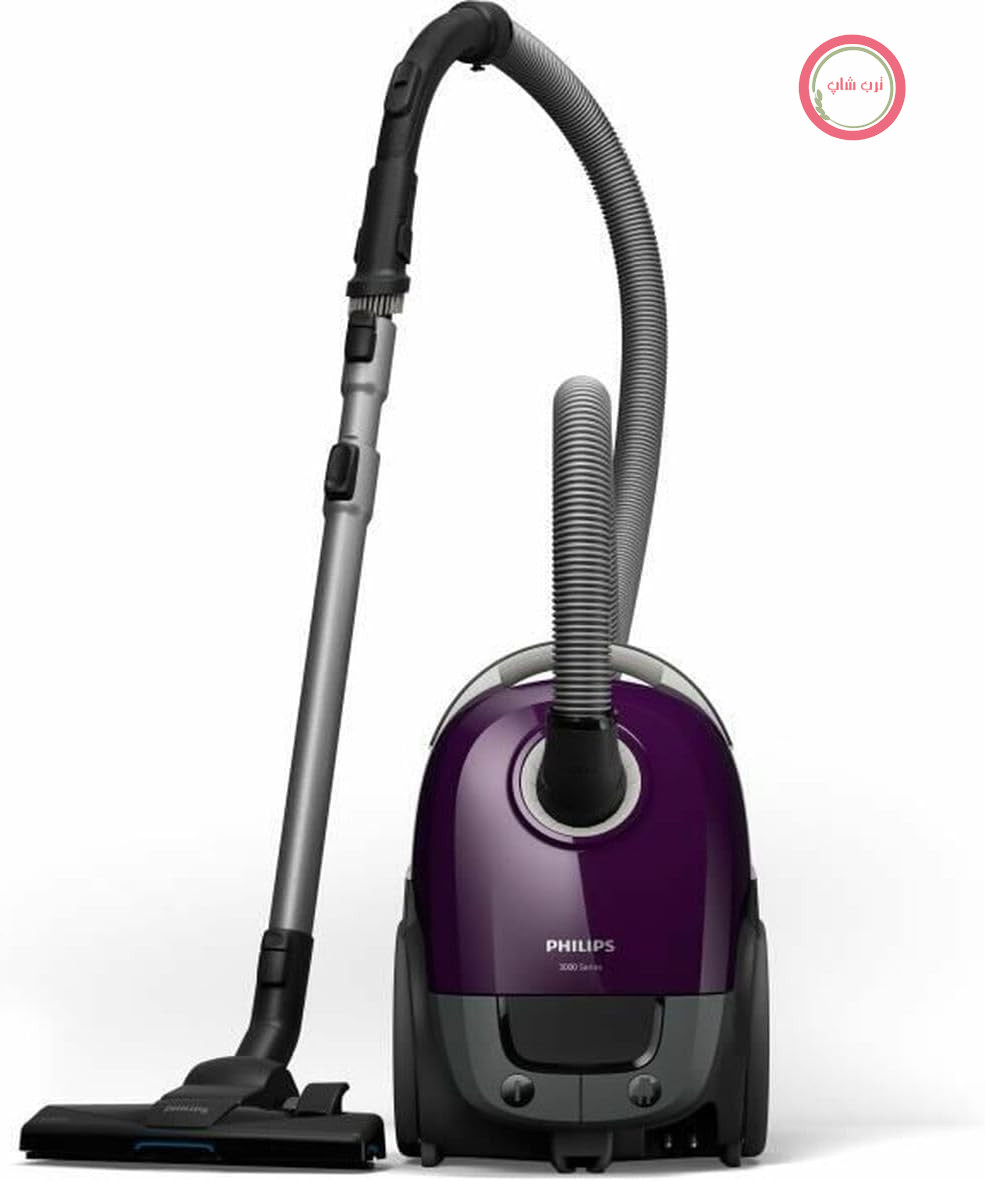 جاروبرقی کیسه‌دار - فیلیپس - XD3100/06 - 900 وات - 79 دسی‌بل - بنفش