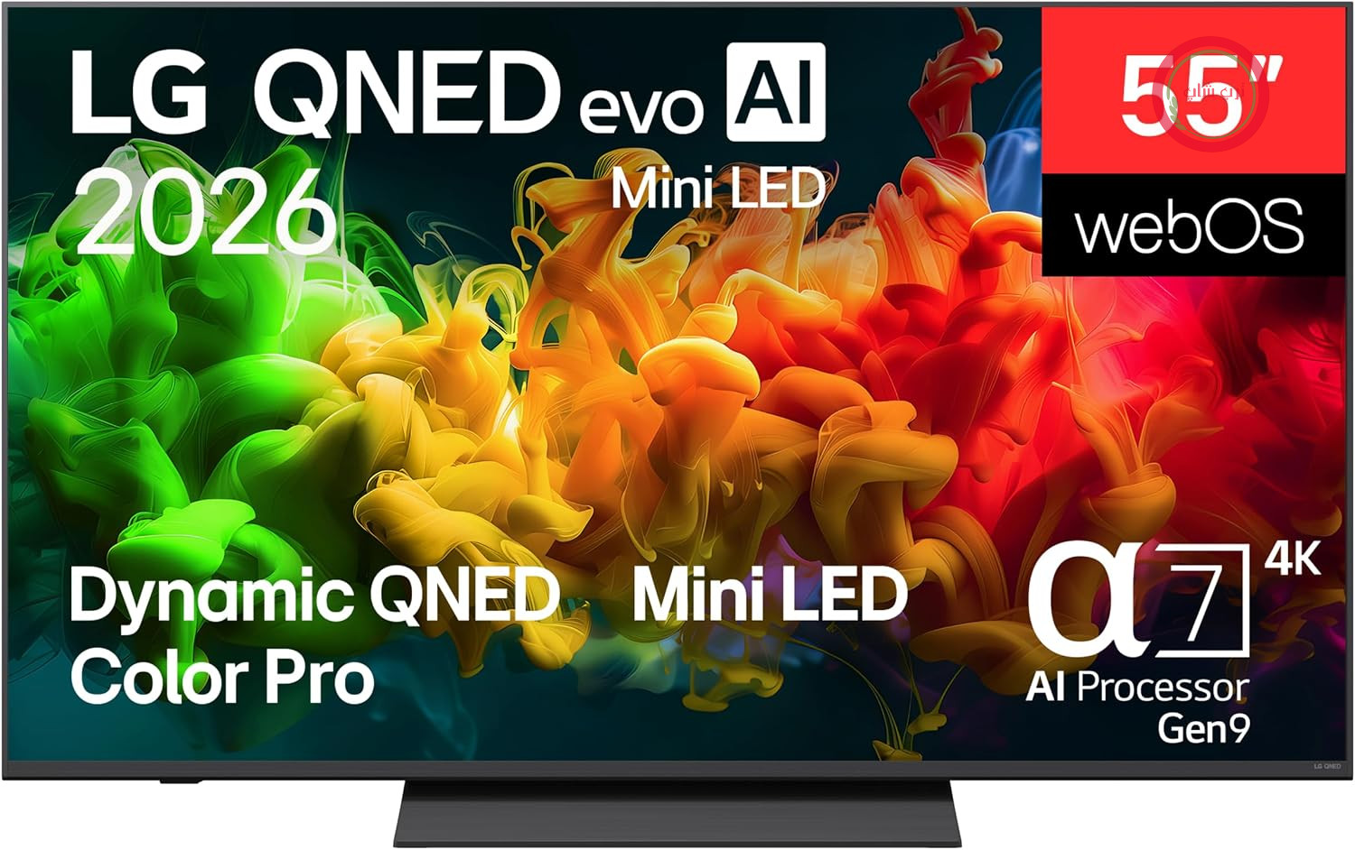 تلویزیون هوشمند ۵۵ اینچ 4K UHD QNED ال‌جی مدل 55QNED80B6B با فناوری هوش مصنوعی