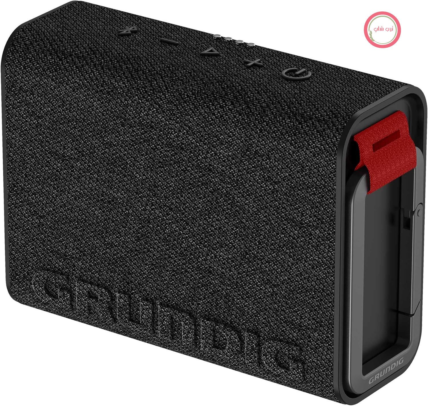 اسپیکر بلوتوث Grundig GBT Jam 2 مشکی، ۴.۳ وات RMS، بلوتوث ۵.۳، برد تا ۳۰ کیلومتر، عمر باتری تا ۳۰ ساعت، قابلیت پاوربانک و هندزفری، مقاوم در برابر گرد و غبار و آب IP67، مشکی