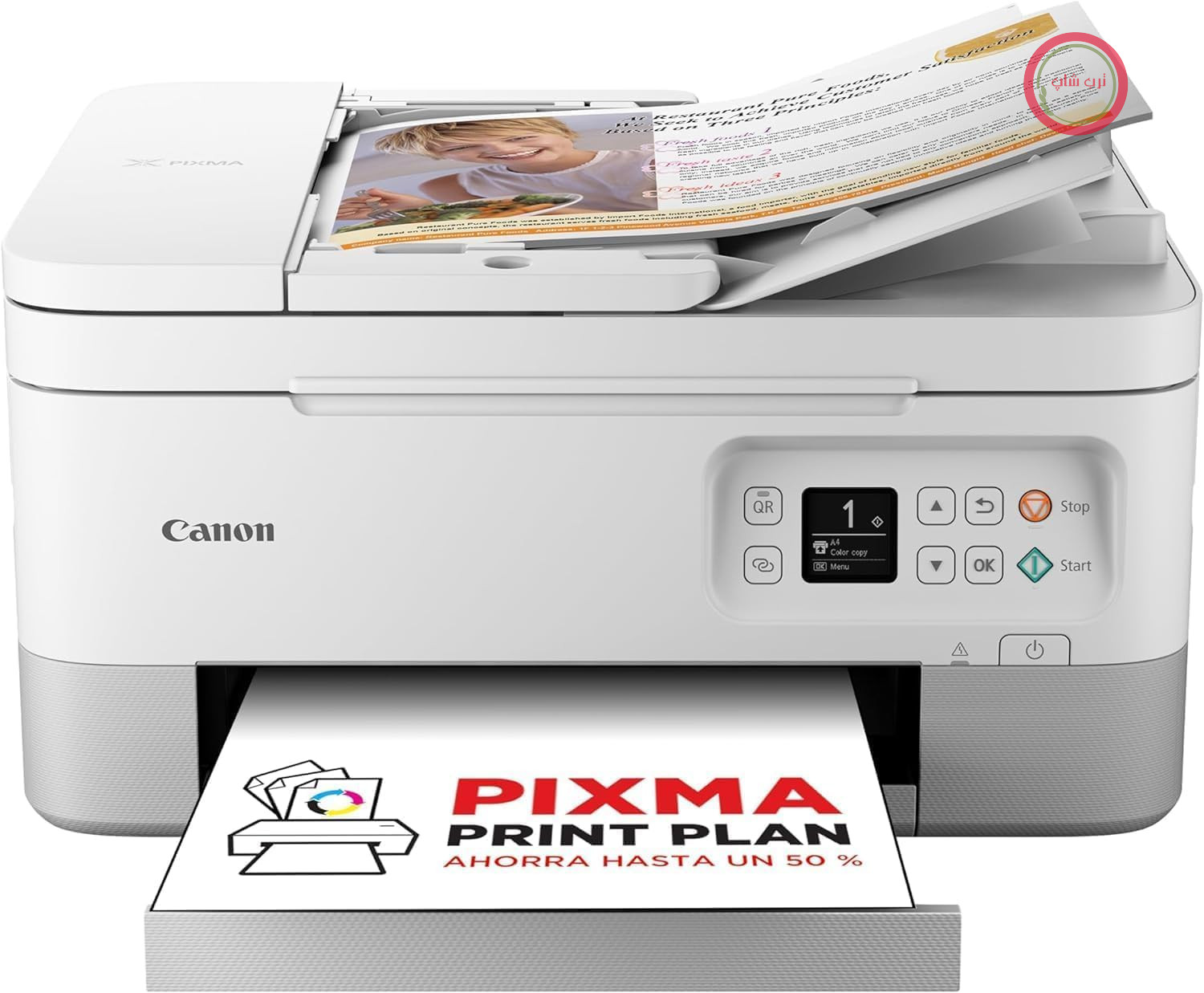 پرینتر چاپگر چندکاره وای‌فای کانن ژاپن  PIXMA TS7451i با قابلیت چاپ دورو