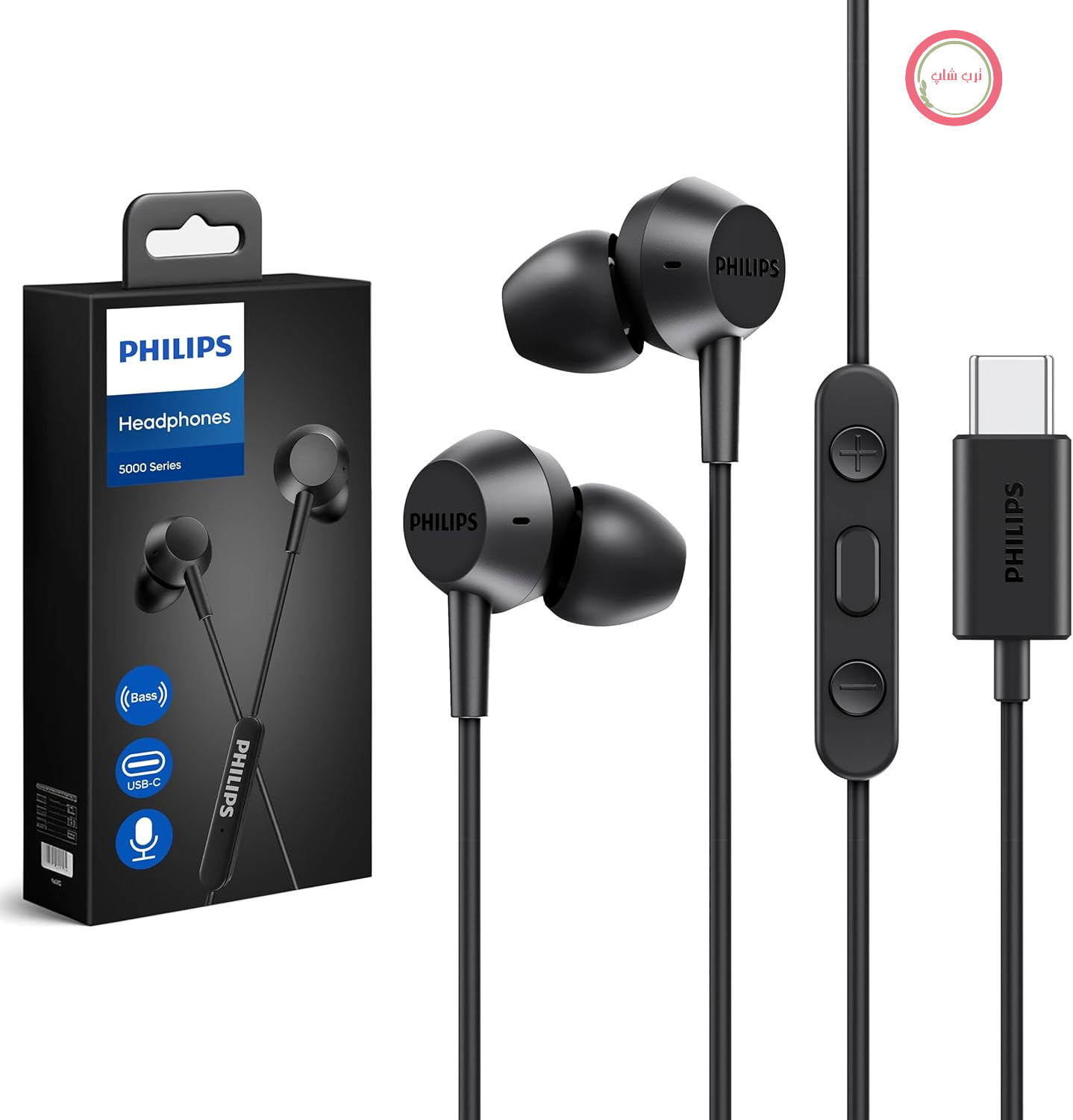 هدفون داخل گوشی Philips E1105BK HiFi با کنترل صدا، مشکی