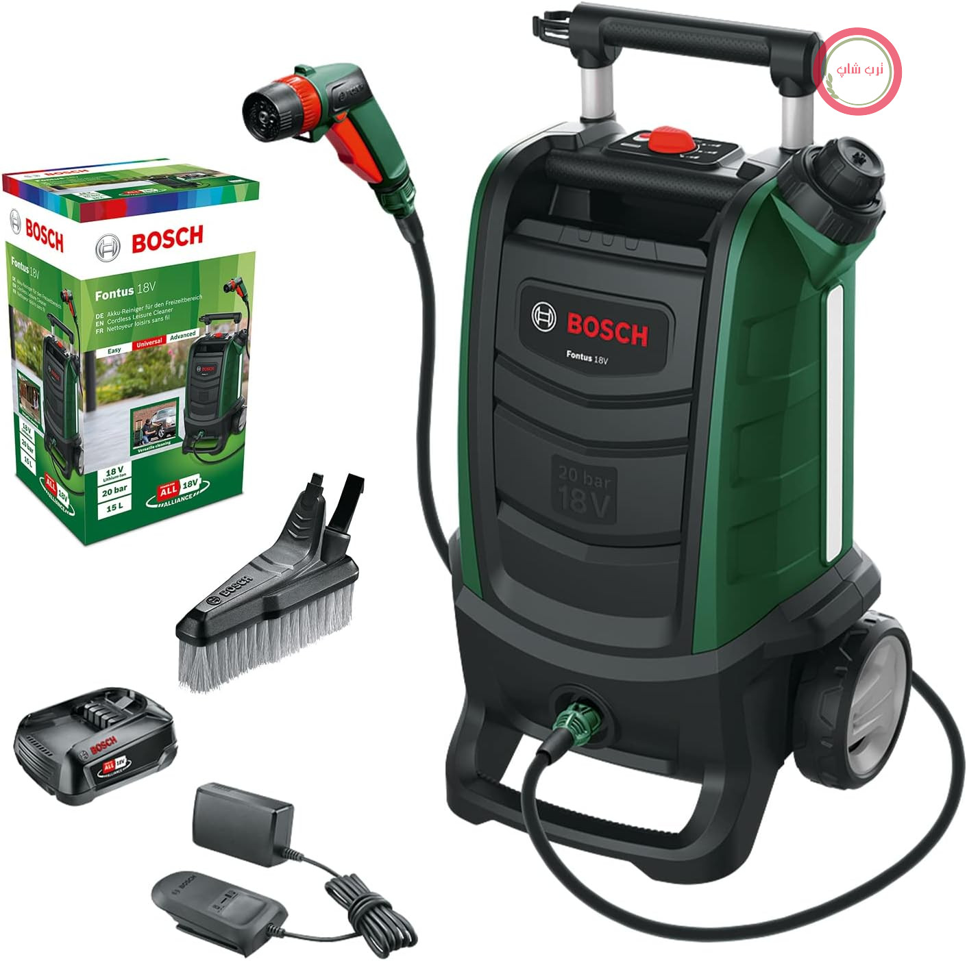 کارواش فضای باز باتری‌دار بوش آلمان Bosch فونتوس ۱۸ ولت