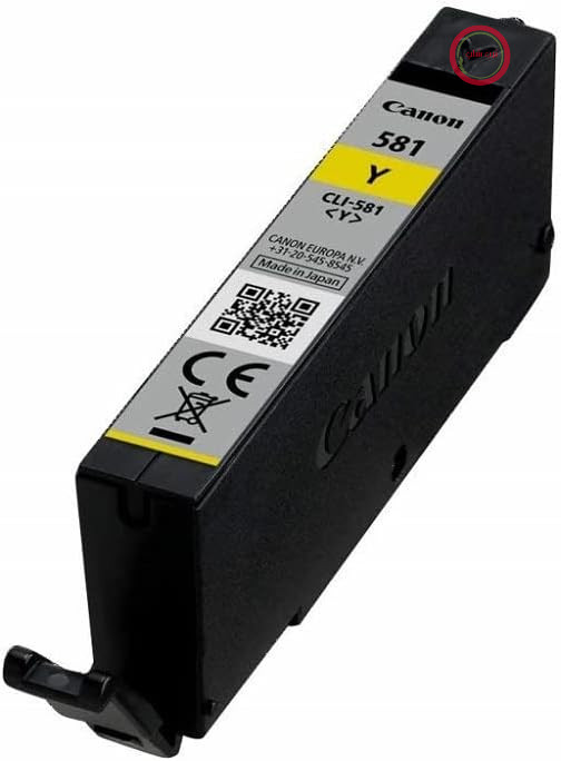 مخزن جوهر زرد کانن CLI-581 Y - 5.6 میلی لیتر برای چاپگرهای جوهر افشان PIXMA اصلی