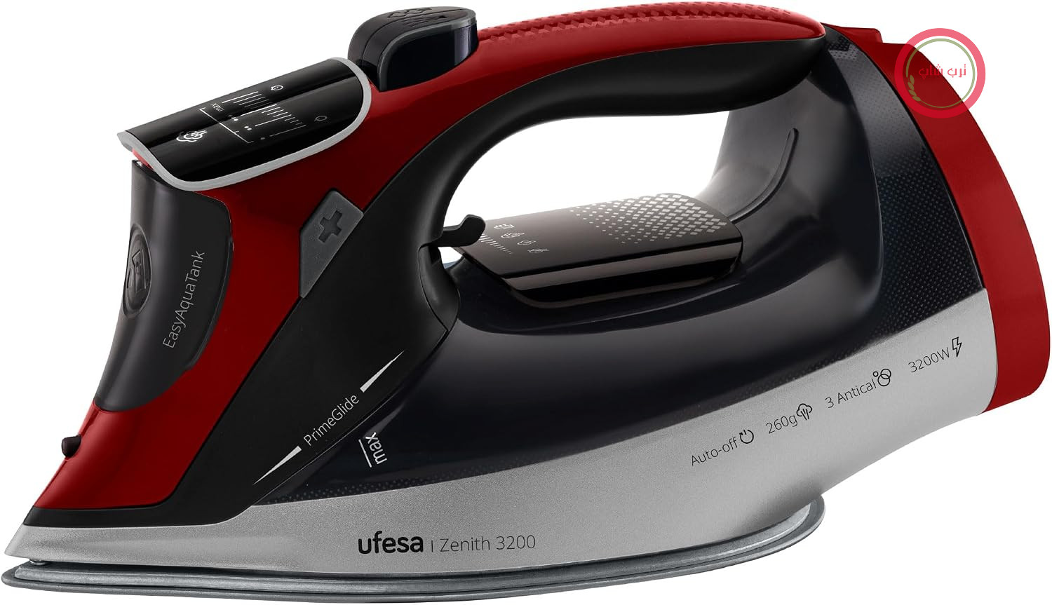 اتو بخار یوفسا اسپانیا Ufesa Zenith 3200W، بخاردهی لحظه‌ای 260 گرم، بخاردهی پیوسته 50 گرم در دقیقه، کفی سرامیکی، نمایشگر دیجیتال، سیستم ضد رسوب 3 در 1، ضد چکه، خاموش شدن خودکار