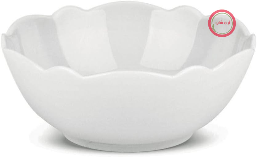 کاسه ۴ تکه Alessi MW01/3 روکش‌دار، چینی، سفید