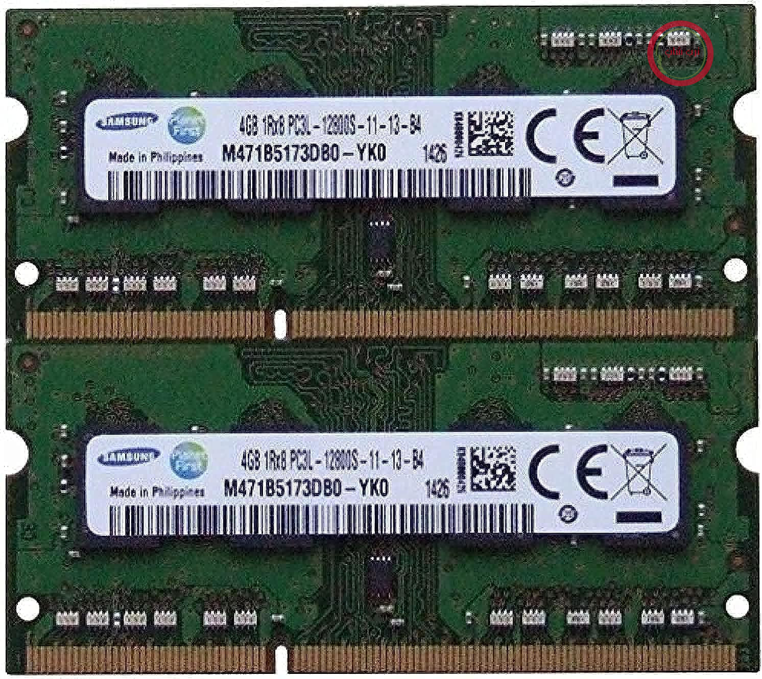 کیت رم سامسونگ 8 گیگابایتی (2 عدد 4 گیگابایتی) DDR3 PC3-12800، فرکانس 1600 مگاهرتز برای مک‌بوک پرو، آی‌مک‌های 2012 اپل و مک مینی‌های 2011/2012