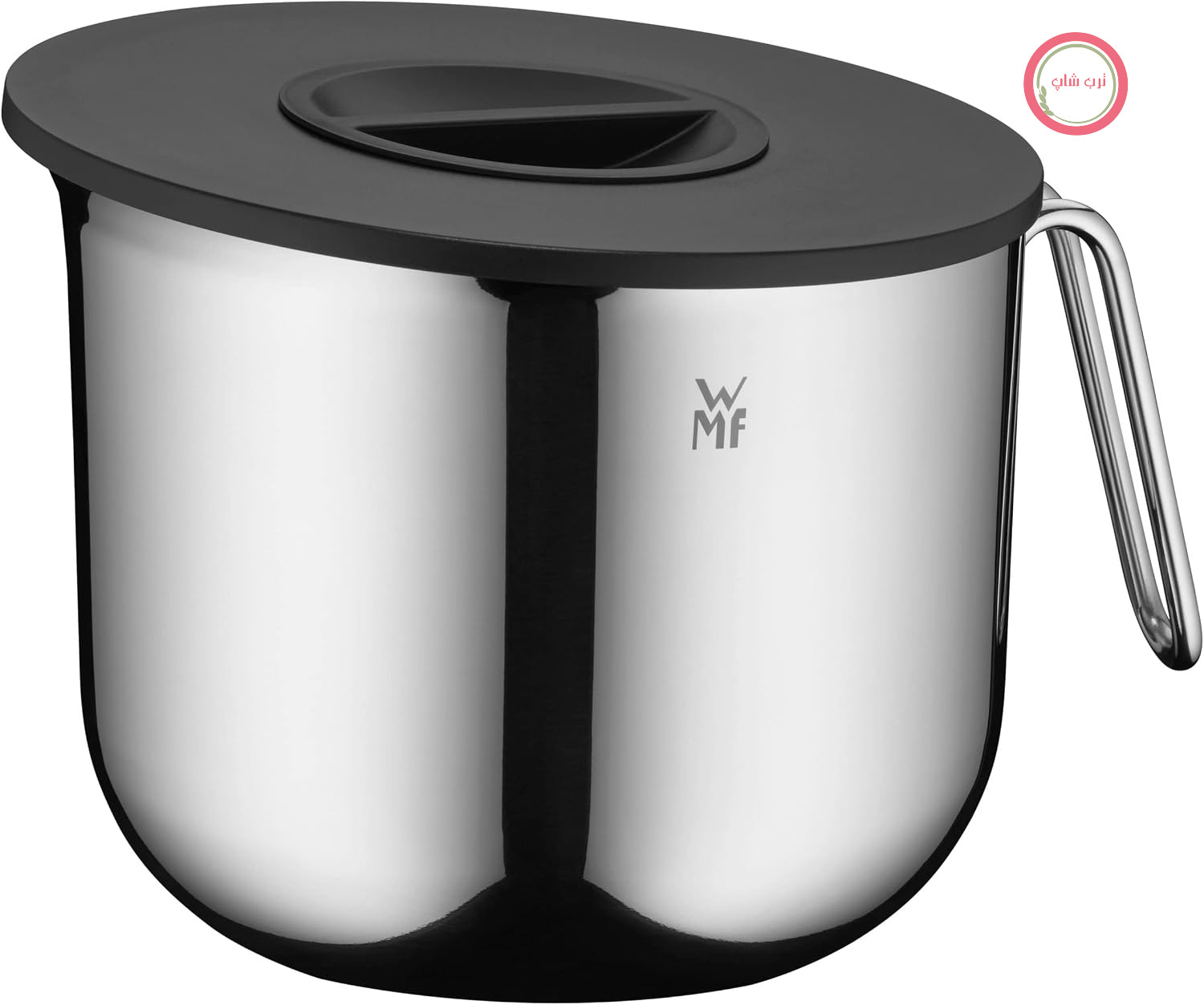 کاسه مخلوط کن WMF مدل Function Bowls، کاسه مخلوط کن از جنس استیل ضد زنگ با درب، 2.5 لیتر، کاسه مخلوط کن با محافظ پاشش آب، 18.5 سانتی متر، استیل ضد زنگ براق Cromargan، مقیاس اندازه گیری داخلی، قابل شستشو در ماشین ظرفشویی