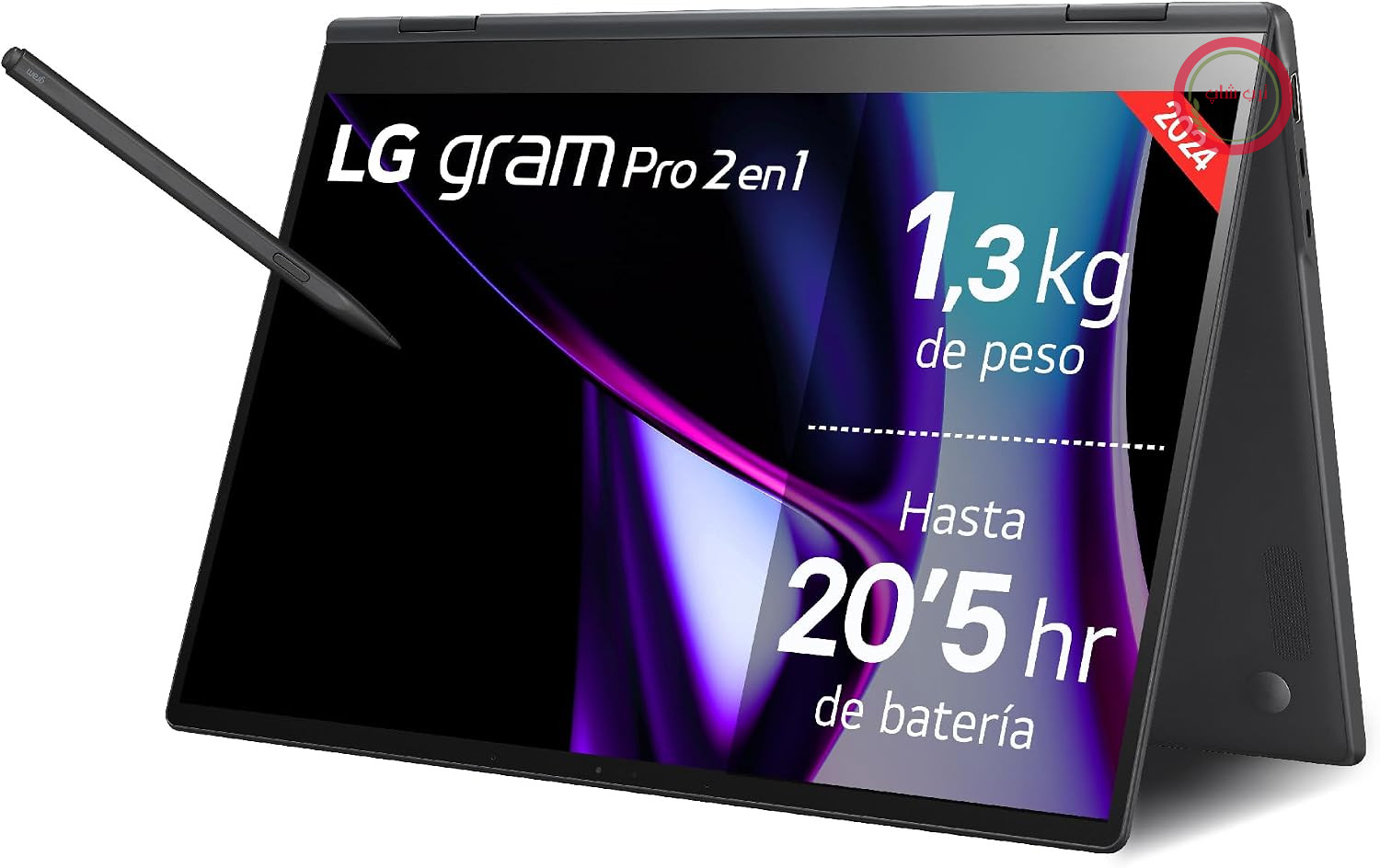 نوت بوک ال جی Gram Pro دو در یک 16T90SP-K.AA75B Ultraleichtes، 40.6 سانتی متر (16 اینچ)