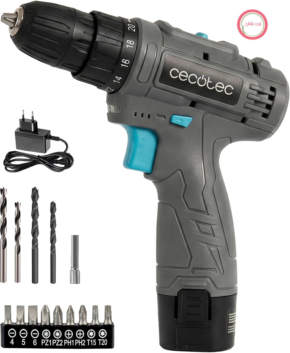 دریل شارژی سکوتک اسپانیا Cecotec PowerForce 1000، 12 ولت 28 نیوتن متر