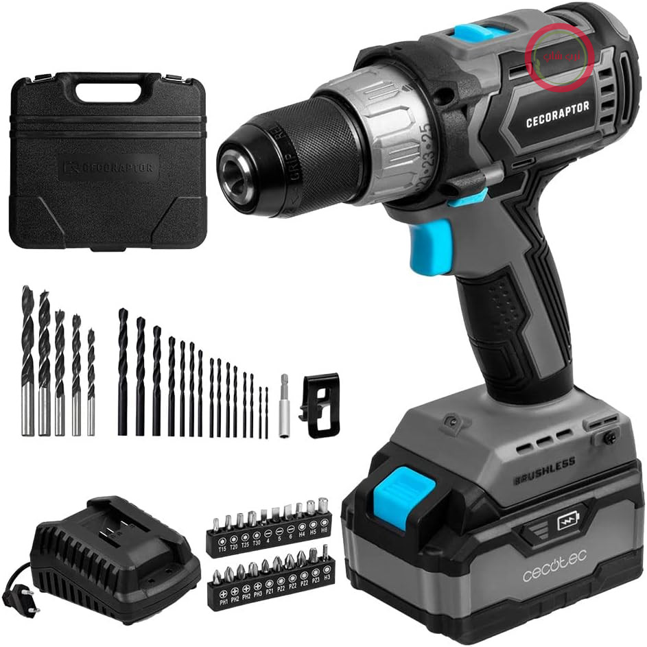 دریل پیچ‌گوشتی شارژی سکوتک اسپانیا Cecotec CecoRaptor Perfect Drill 4020 بدون جاروبک Ultra دریل شارژی 20 ولت