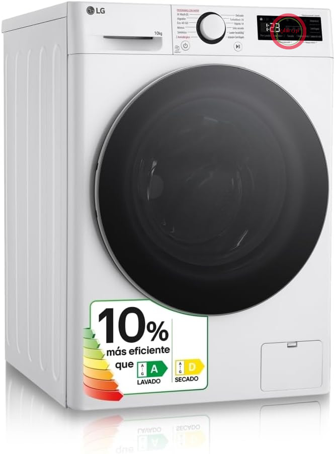 خشک‌کن لباس هوشمند ال‌جی F4DR6009A1W با فناوری هوش مصنوعی Direct Drive™