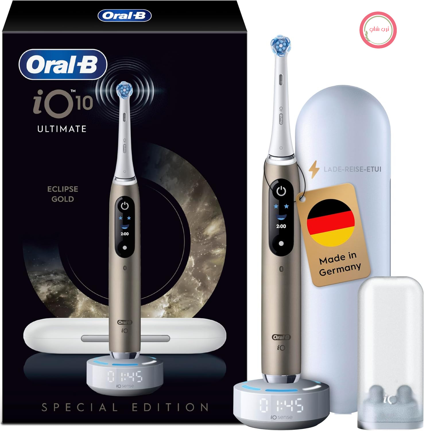 مسواک برقی اورال بی Oral-B iO Series 7، 7 حالت تمیز کردن، Smart Adapt، باتری قابل شارژ، مشکی