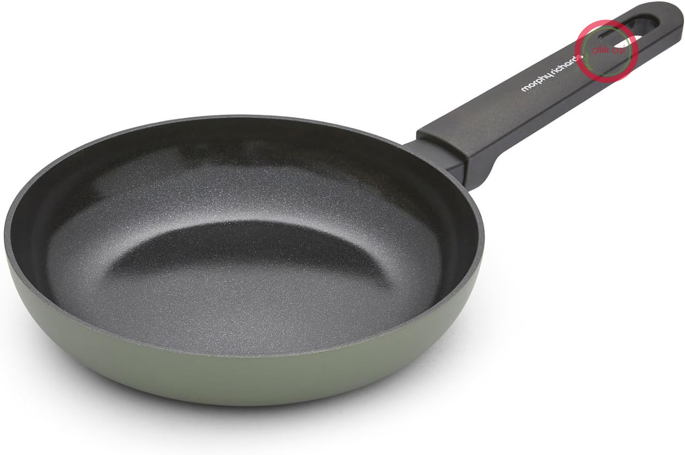ماهیتابه مورفی ریچاردز انگلستان Morphy Richards آلومینیوم بازیافتی، 20 سانتی‌متر، پوشش سرامیکی نچسب، دسته‌های نرم، مناسب برای فر تا دمای 180 درجه سانتیگراد، مناسب برای انواع اجاق گاز، سبز، 853000