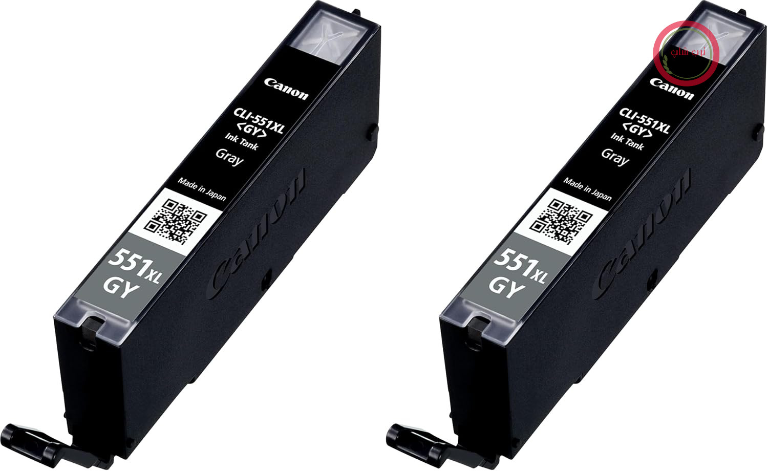 کارتریج جوهر اصلی کانن CLI-551XL GY، سایز XL، خاکستری، بسته‌بندی قابل بازیافت (بسته ۲ عددی)