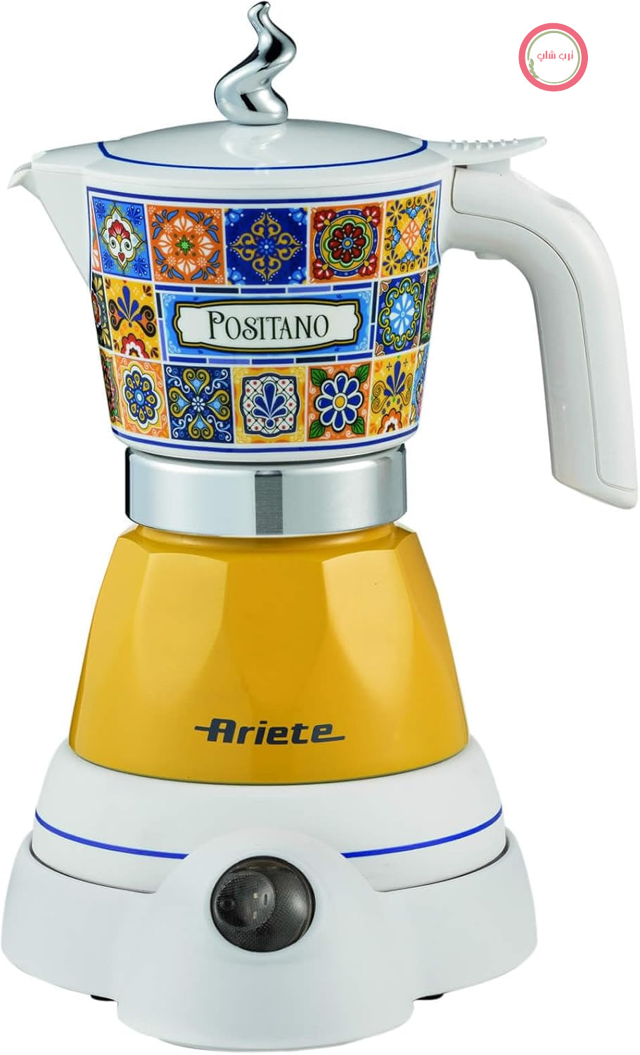 اسپرسوساز Ariete 1358/1P مدل Aroma Positano، برقی، ۴۰۰ وات، ۲/۴ فنجان، بدون سیم، خاموش شدن خودکار، قابلیت حفظ دما