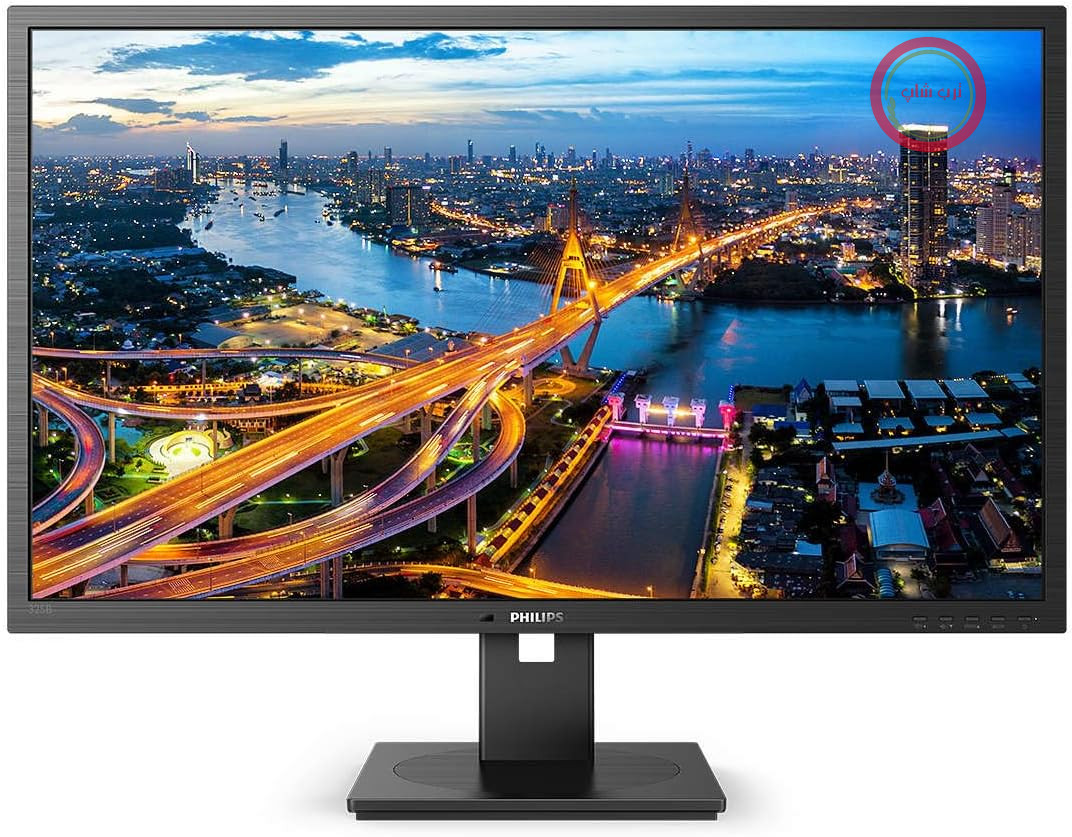 مانیتور فیلیپس 325B1L - 32 اینچ QHD، قابلیت تنظیم ارتفاع (2560x1440، 75 هرتز، HDMI، DisplayPort، هاب USB) مشکی