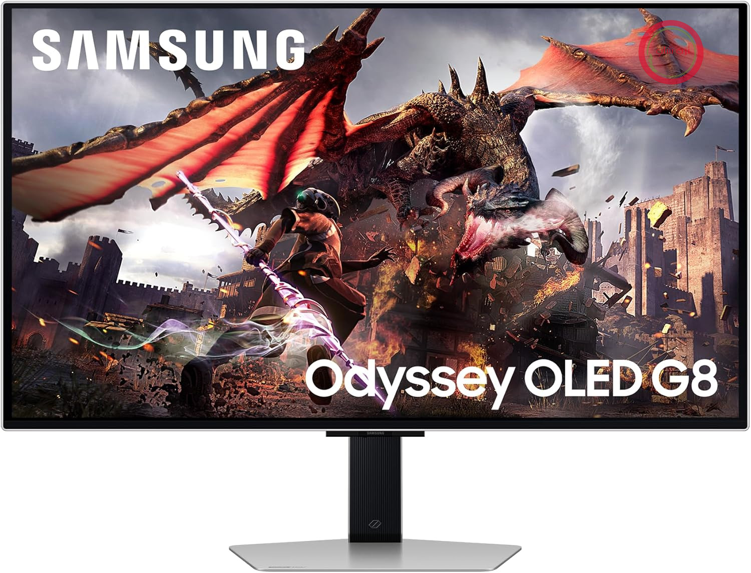 مانیتور بازی سامسونگ اودیسه G80SD OLED، 32 اینچ، ارتقاء کیفیت تصویر 4K با هوش مصنوعی، صفحه نمایش UHD، وضوح تصویر 3840 در 2160، نرخ نوسازی 240 هرتز، زمان پاسخگویی 0.03 میلی‌ثانیه (G/G)، فناوری‌های Nvidia G-Sync و AMD FreeSync Premium Pro، مدل LS32DG800SUXEN