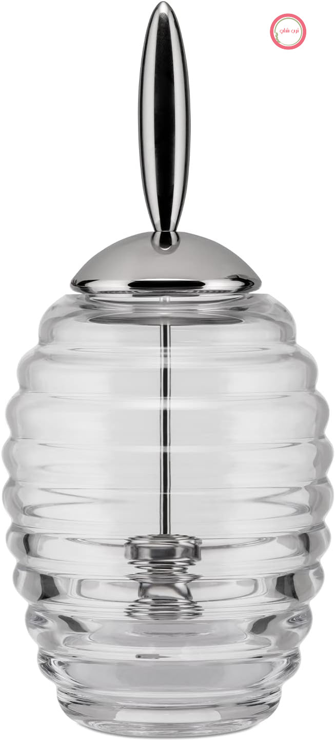 ظرف عسل کریستالی Alessi TW01 با درب، استیل ضد زنگ