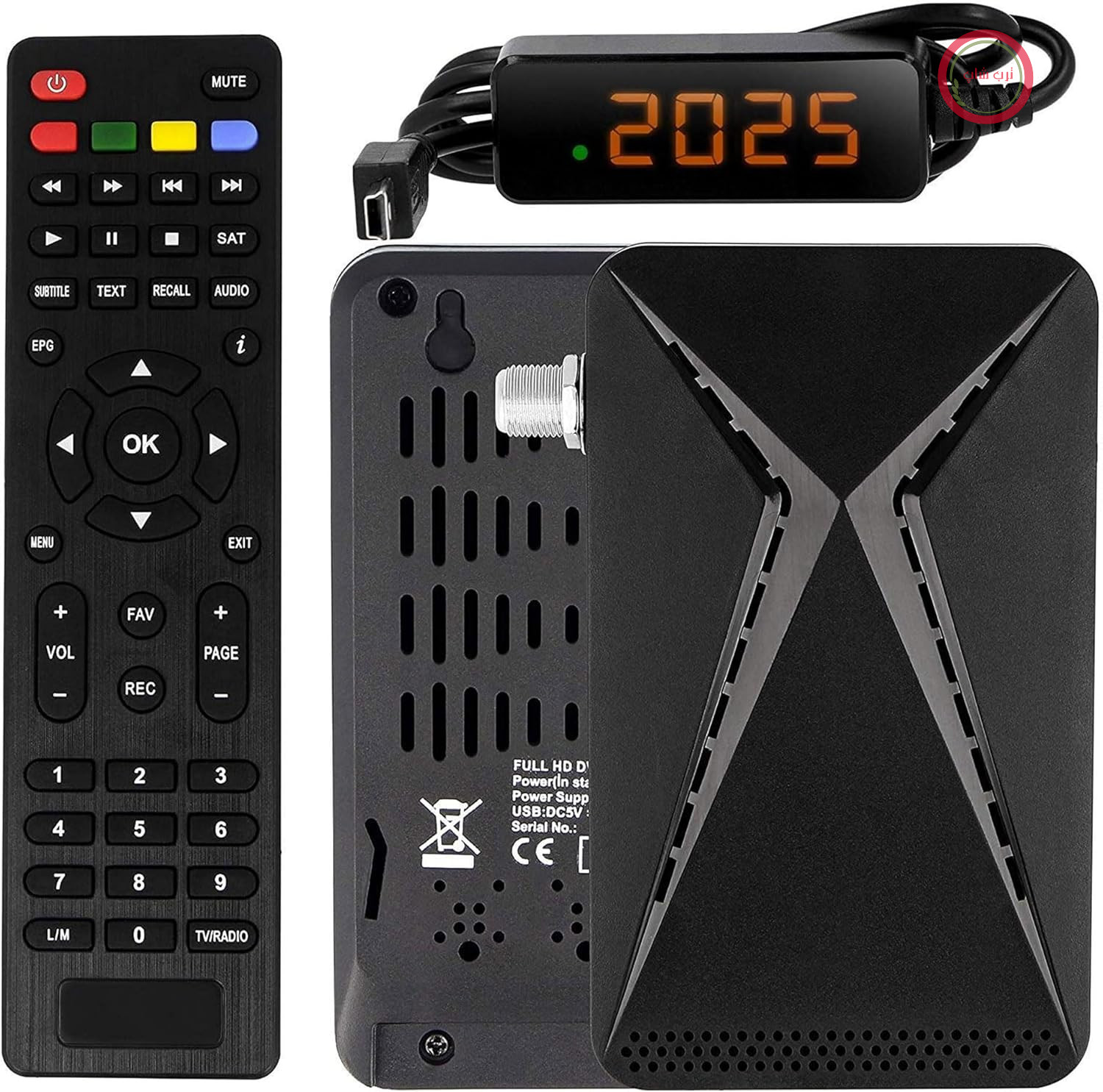 گیرنده دیجیتال مینی ماهواره اچ دی لاین مدل 26100 با قابلیت خاموش شدن DVB-S2 /ARD و ZDF SD/فول اچ دی 1080p (اچ دی تی وی، یو اس بی)