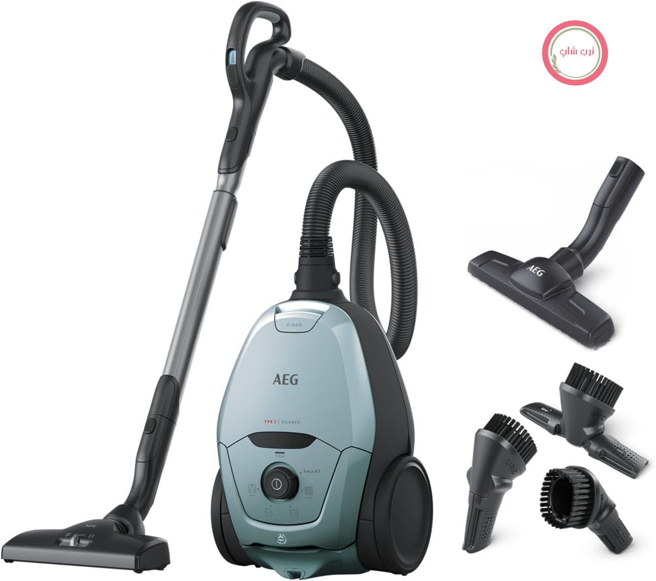جاروبرقی کیسه‌ای آاگ آلمان AEG VX82-1-4MB آبی روشن ۶۰۰ وات