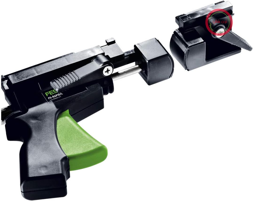 گیره سریع رهاسازی Festool FS-RAPID/L – گیره ریل راهنما | گیره سریع رهاسازی برای ریل‌های راهنمای Festool – شامل فک‌های گیره و فک‌های ثابت، ایده‌آل برای بسته‌های عایق ضخیم
