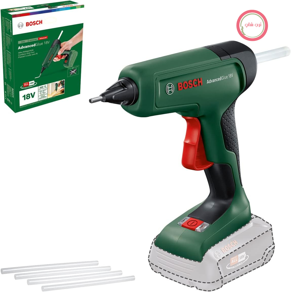 تفنگ چسب بی سیم بوش آلمان مدل Bosch AdvancedGlue 18 V