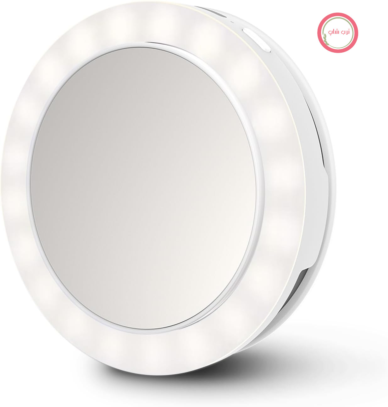 آینه آرایشی سلفی اکومد مدیسانا آلمان مدل medisana CM-20E با چراغ LED، آینه آرایشی قابل حمل، مناسب برای گوشی هوشمند، تلفن همراه، لپ تاپ و تبلت، کوچک و سبک برای قرار گرفتن در کیف دستی