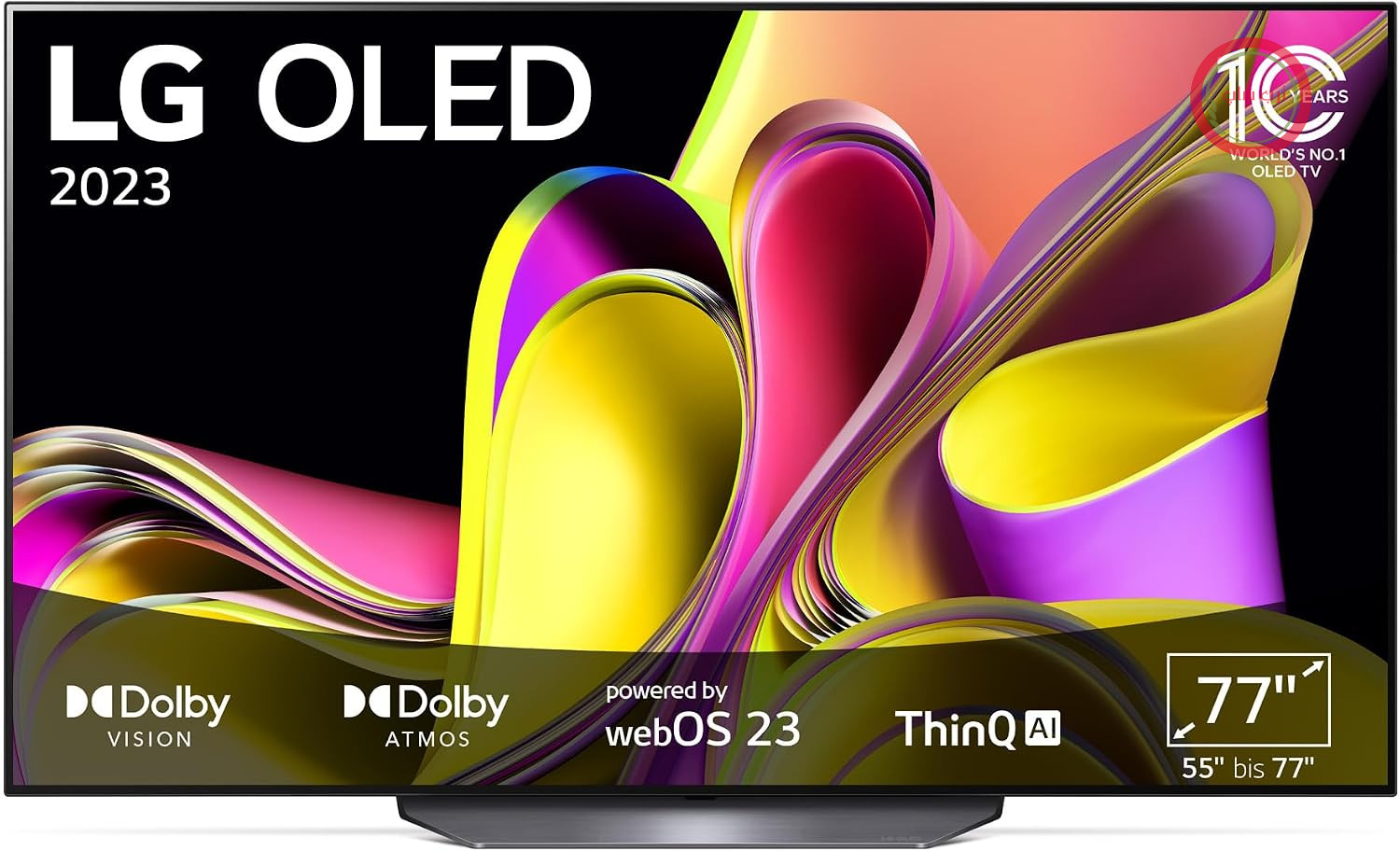 تلویزیون OLED ال‌جی مدل OLED77B39LA، 195 سانتی‌متر (77 اینچ) (دالبی اتموس، حالت فیلمساز، 120 هرتز) [مدل سال 2023]