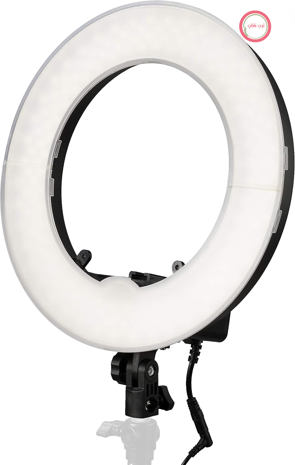 چراغ حلقه‌ای LED قابل تنظیم Bresser BR-RL12 با نور روز ۴۵ وات/۴۲۰۰ لومن به همراه کیف، قطر خارجی ۳۴ سانتی‌متر، ایده‌آل برای عکاسی زیبایی و پرتره